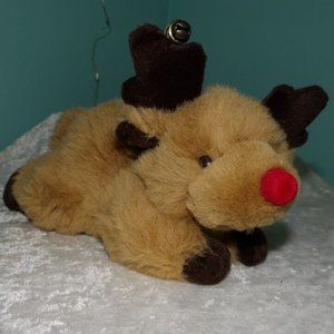 Vintage House of Lloyd Reindeer Animal Bean Bag Plush Toy 8"